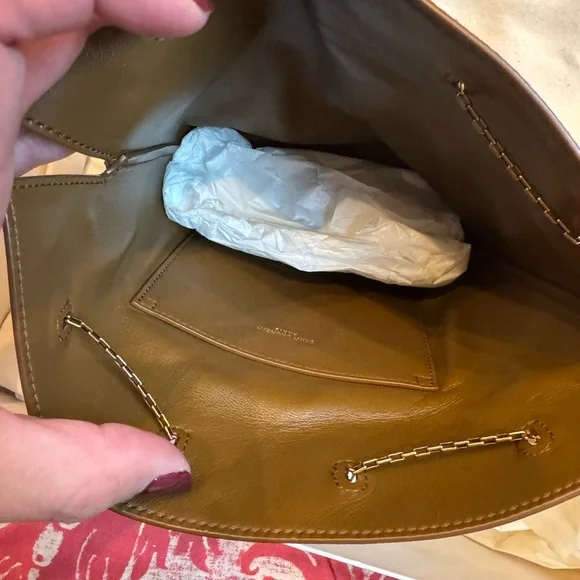 Yves Saint Laurent Brown Suede Bucket Shoulder Bag with Gold Hardware - Picture 5 of 9